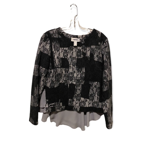 Gorgeous Joseph ribkoff long sleeve knit multi layer top - Picture 2 of 3